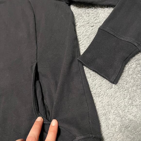 Lululemon Sweatshirt Womens 6 Scuba Crew Shirt Black - Picture 2 of 7